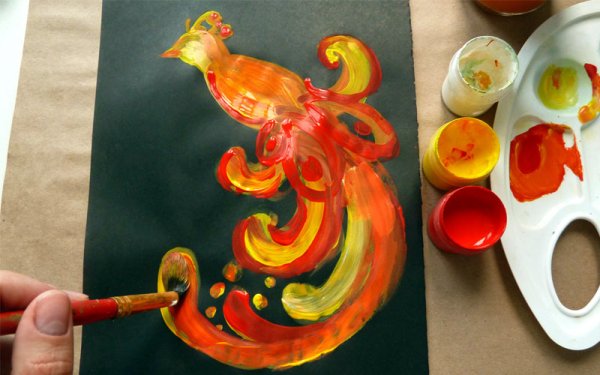 Жар птица Золотая поталь