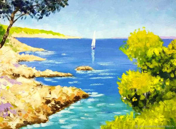 Пейзажи живопись маслом летние пейзажи морские