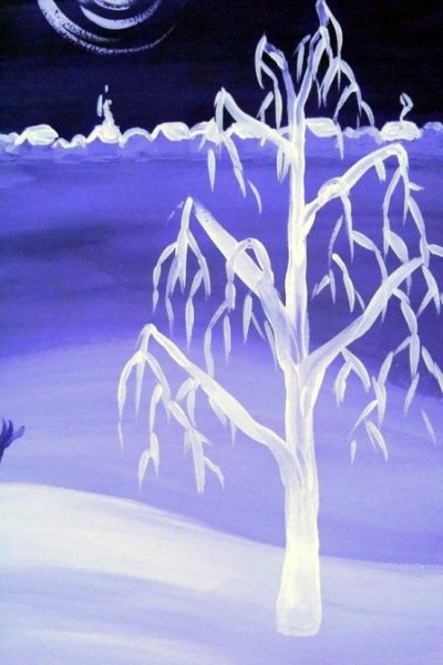 Рисование с помощью ватных палочек