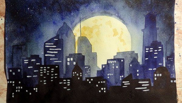 Художник Светлана Варнавская городские пейзажи акварель