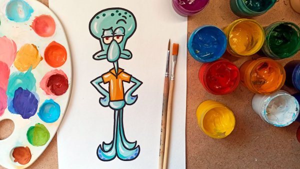 Гуашь мультяшный