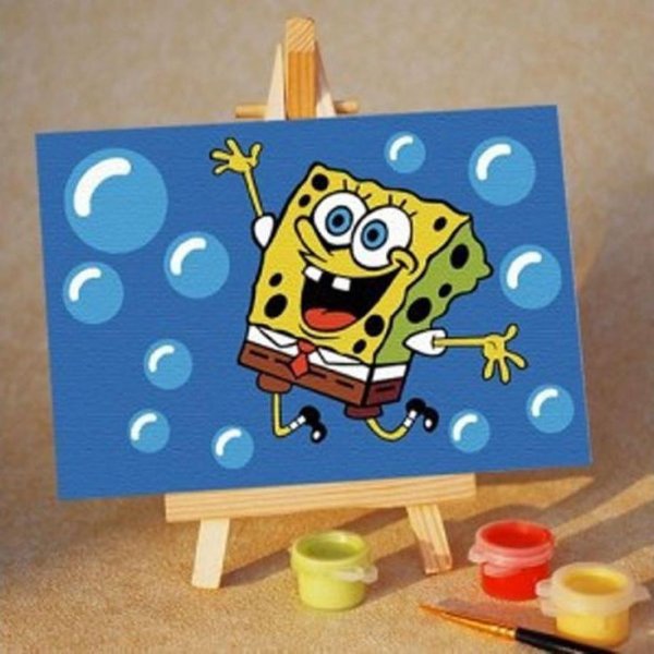 Губка Боб маркерами
