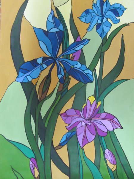 Декоративная композиция цветы