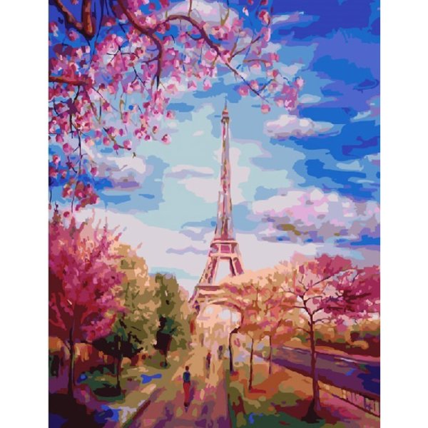Париж гуашью
