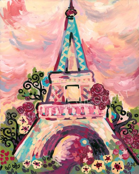 Картина по номерам Париж Эйфелева башня