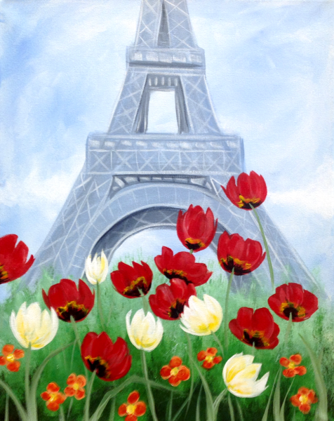 Эйфелева башня правополушарное рисование