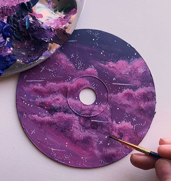 Рисование на пластинках