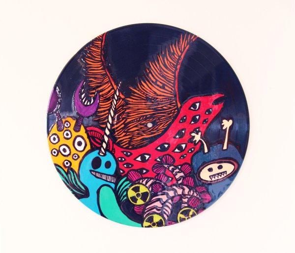 Рисуем на пластинках