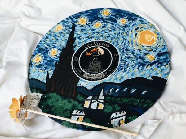 Рисование на пластинках