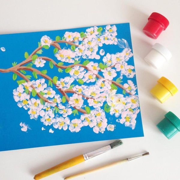 Рисование ушными палочками