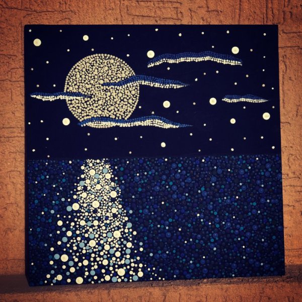 Точечное рисование ватными палочками