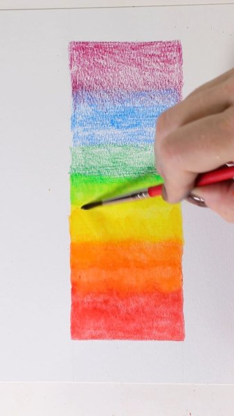 Рисование градиента акварелью