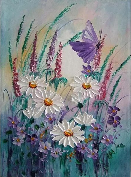 Цветы гуашью