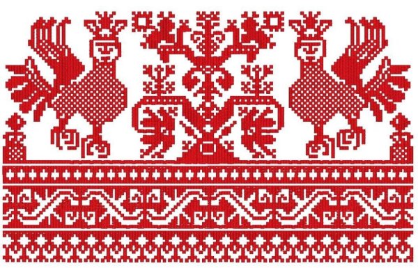 Гангур орнамент народной вышивки Славянского населения Кубани