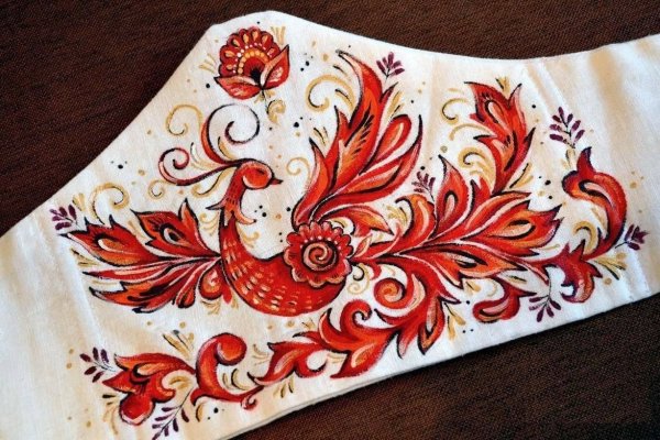 Русская роспись по ткани