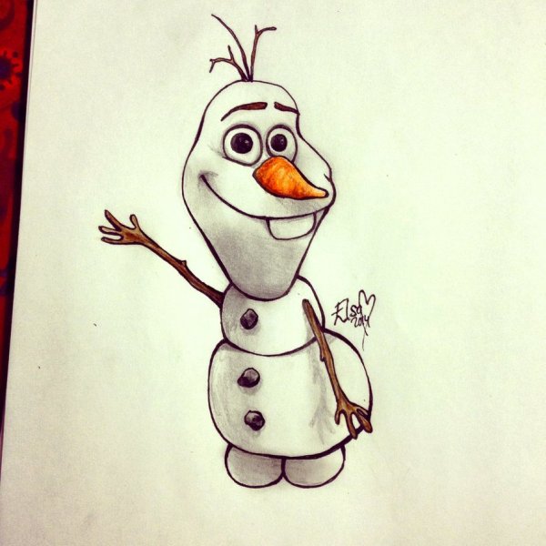 Олаф рисовать