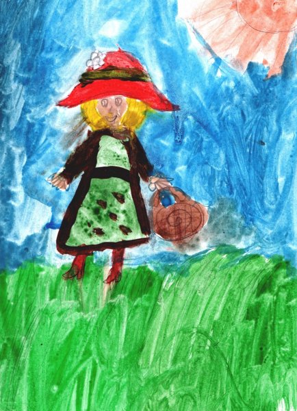 Красная шапочка арт для детей