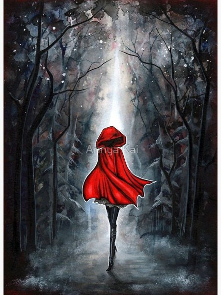 Красная шапочка поэтапное рисование