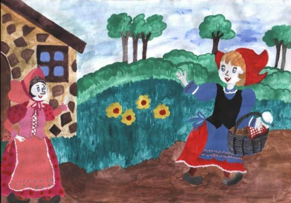 Детские рисунки на тему сказки
