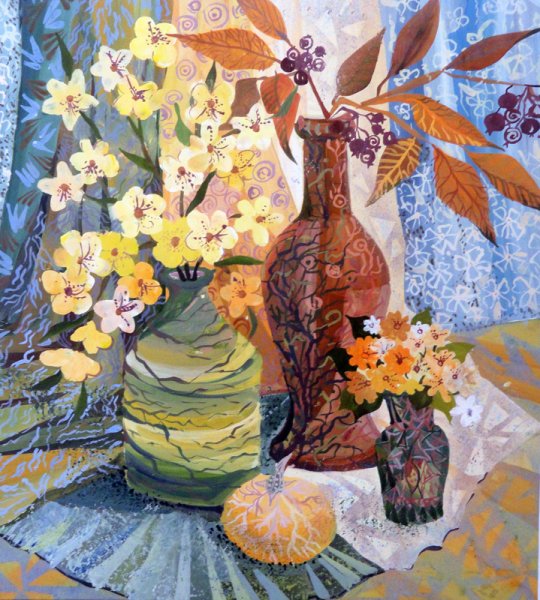 Цветная Графика натюрморт