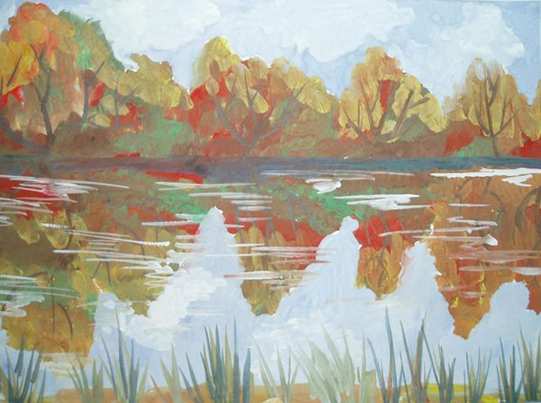 Рисование осенний натюрморт