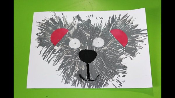 Рисование вилкой