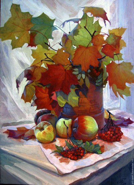 Анатолий лилуцин натюрморт осень