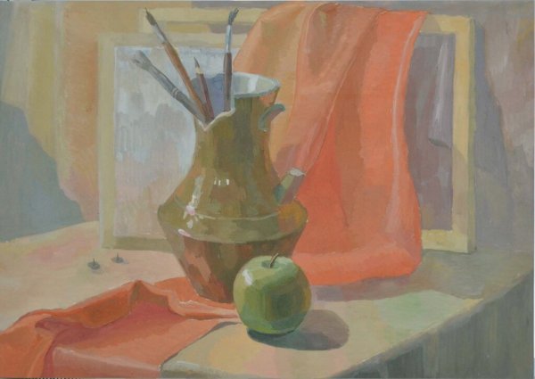 Гуашь натюрморт Академическая Академическая живопись