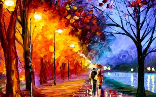 Красивые пейзажи для рисования акриловыми красками