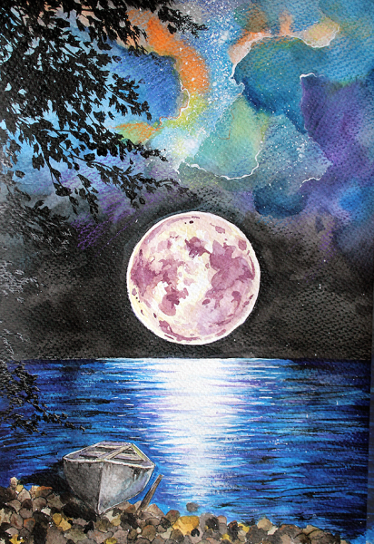Ночь гуашью