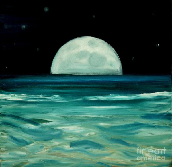 Лунный пейзаж для детей