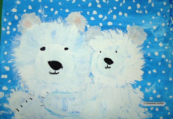 Рисование животные севера