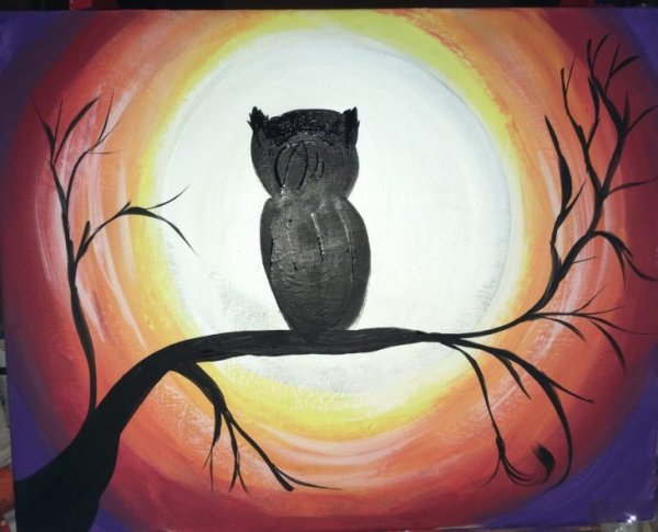 Рисунки красками для начинающих