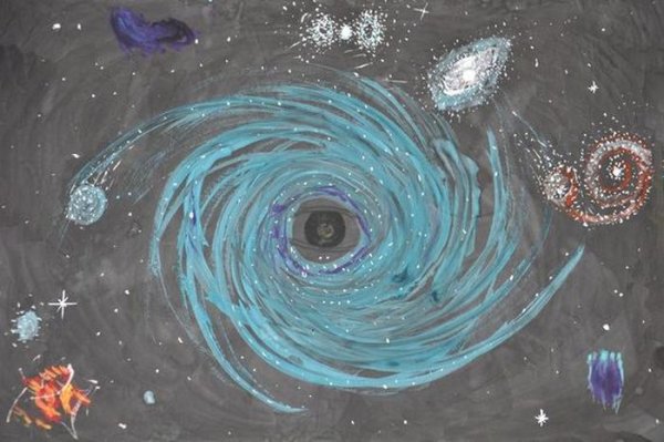 Рисование Галактики для детей