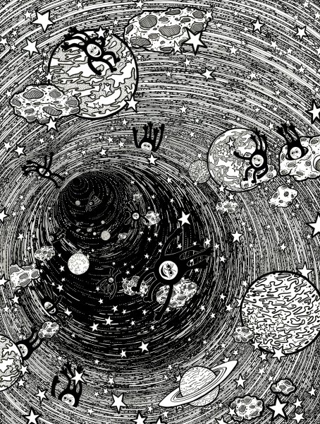 Черная дыра рисунок