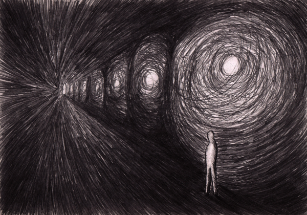 Черная дыра карандашом