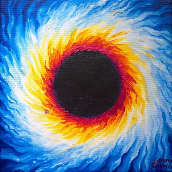 Черная дыра картина маслом