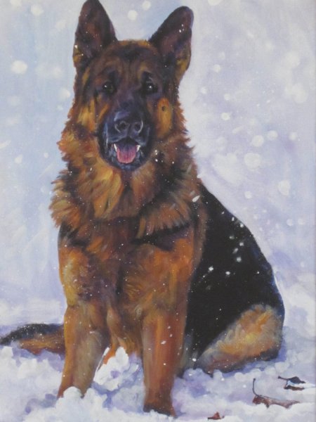 Немецкая овчарка Мухтар арт