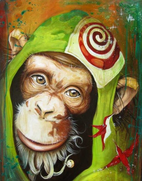 Картина обезьяны