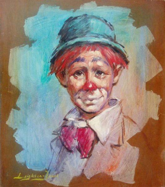 Клоун картина маслом Игорь Медведев