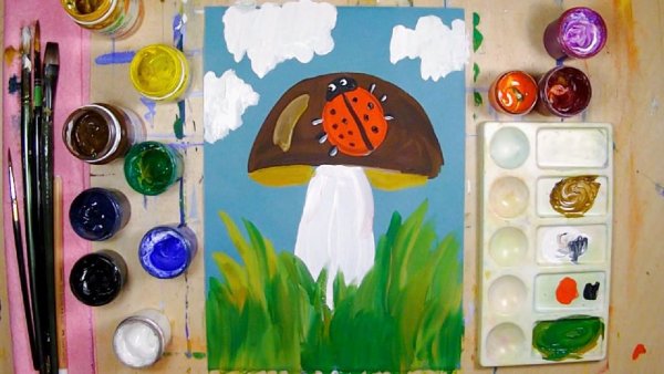 Детские рисунки красками