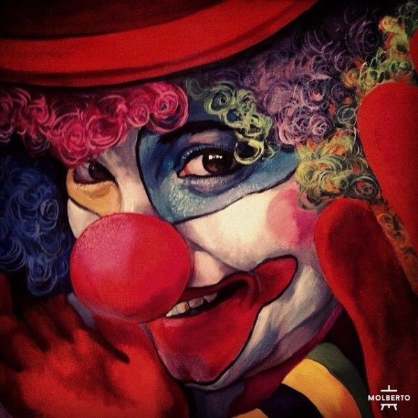 Клоун грустит