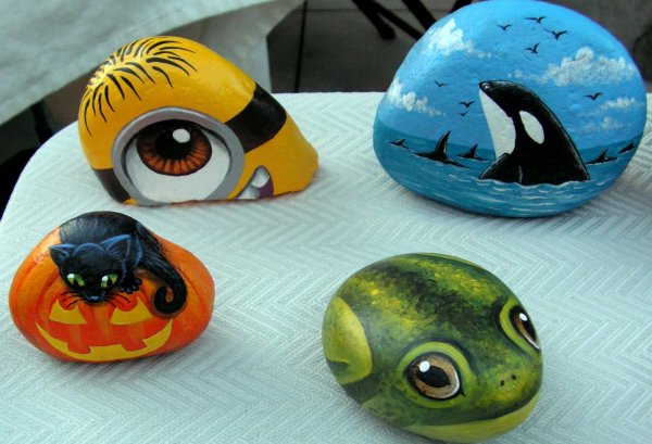 Рисование на камнях