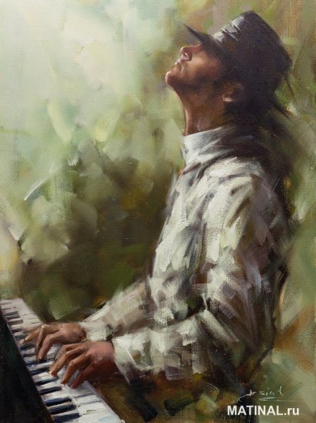 Художник Реми Лабарр (Remi Labarre) пианист