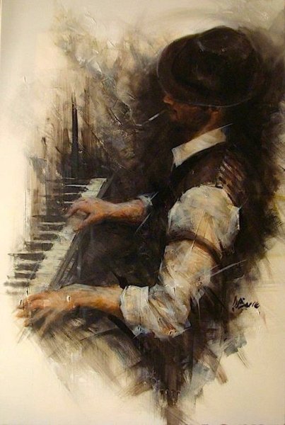 Художник Реми Лабарр (Remi Labarre) пианист