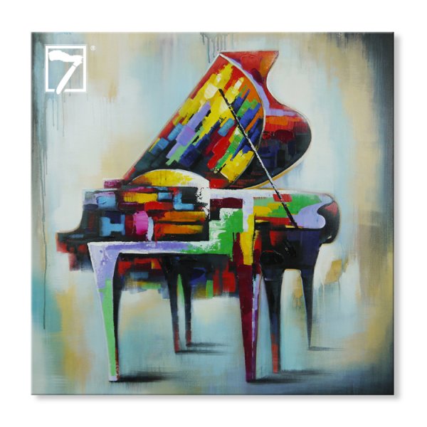 Картина маслом пианино