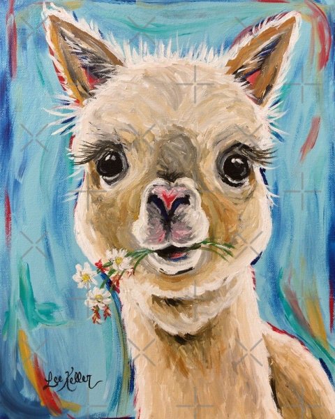 Лама гуашью