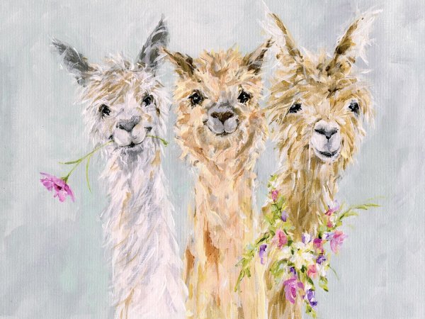 Видеоурок лама маслом