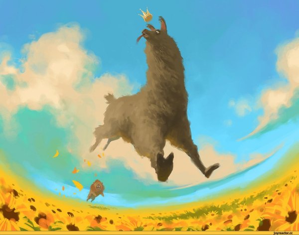 Альпака акварелью