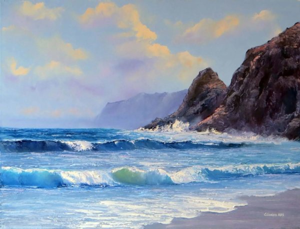 Морские пейзажи маслом на холсте